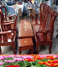 Hình ảnh: Thanh lý bộ salon cũ gỗ tràm tay 8 giá rẻ