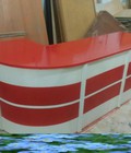 Hình ảnh: Thanh Lý Quầy Lễ Tân Chữ J Trắng Đỏ Giá Rẻ