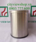 Hình ảnh: Thùng rác inox nắp bập bênh Inox trắng