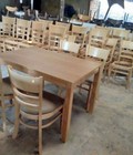 Hình ảnh: Bộ bàn ghế gỗ bọc nệm cabin MN