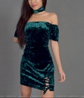 Hình ảnh: Đầm body nhung kèm choker