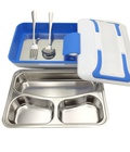Hình ảnh: Hộp cơm văn phòng khay inox 3 ngăn