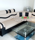 Hình ảnh: Sofa góc giá rẻ màu đen pha kem