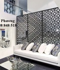 Hình ảnh: Vách ngăn sắt hoa văn CNC theo yêu cầu trang trí phòng khách