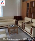 Hình ảnh: Sofa phòng làm việc chất liệu gỗ sồi AmiA SFD 085