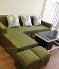 Hình ảnh: Sofa nỉ góc chữ L kích thước nhỏ màu xám AmiA SFN110