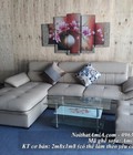 Hình ảnh: Mẫu ghế sofa da đẹp chữ L viền kẻ sang trọng AmiA SF141