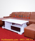 Hình ảnh: Sofa da nâu sang trọng cho nhà chung cư, biệt thự