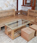 Hình ảnh: Bán sofa góc phòng khách làm bằng gỗ