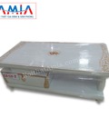Hình ảnh: Bàn trà mặt đá cao cấp hoa văn trang trí Amia BTR 117