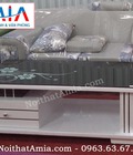 Hình ảnh: Bàn trà gỗ màu trăng mặt kính đen hoa lá