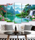 Hình ảnh: Tranh phong cảnh non nước hữu tình yên bình thư thái AmiA 15