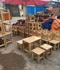 Hình ảnh: Bộ bàn ghế đẩu thông cho quán cà phê coc