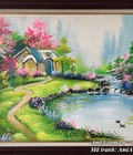 Hình ảnh: Tranh ngôi nhà sơn dầu khổ nhỏ 60x80cm mã TSD 346B
