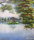 Hình ảnh: Tranh sơn dầu khổ lớn Hồ Gươm Tháp Rùa AmiA TSD 312B