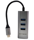 Hình ảnh: Cổng chia USB C Hub ANNBOS Multiport Adapter Aluminum 4 Port A032LH4 GRAY