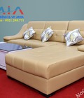 Hình ảnh: Bộ sofa da xịn màu be Amia SFD 039