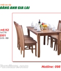 Hình ảnh: Bộ bàn ăn 1m6 K2 + 6 ghế SI2001 Hoàng Anh Gia Lai