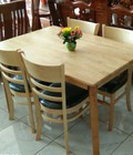Hình ảnh: Bộ bàn ăn gỗ cao su 4 ghế 