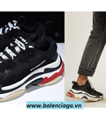 Hình ảnh: Giày Balenciaga Triple S đen trắng đỏ