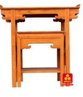Hình ảnh: Bộ bàn thờ gỗ Gõ đỏ kiểu Sen