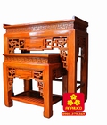 Hình ảnh: Bộ bàn thờ gia tiên bằng gỗ Gõ đỏ đẹp