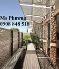 Hình ảnh: Thiết kế, gia công panel sân vườn, mái đón sắt hoa văn cnc