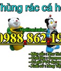 Hình ảnh: Thùng rác con cá heo giá rẻ, thùng rác con thú ngộ nghĩnh, thùng rác công cộng, Thùng rác hình con cá heo