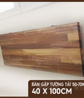 Hình ảnh: Bàn gập treo tường - Bàn gỗ keo 40x100cm