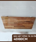 Hình ảnh: Bàn gập treo tường - Bàn gỗ keo 40x80cm