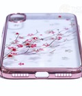 Hình ảnh: Ốp lưng Iphone X hoa văn đính đá xi viền màu cao cấp