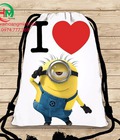 Hình ảnh: Balo dây rút Minion I LOVE YOU