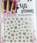 Hình ảnh: Sticker Dán Móng 3D Bông Tuyết ZY