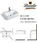 Hình ảnh: Chậu Lavabo Đặt Bàn BENZLER BCA-C285