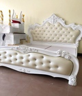 Hình ảnh: Giường Ngủ Tân Cổ Điển - GN03 bạc