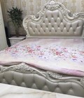 Hình ảnh: Giường Ngủ Tân Cổ Điển - GN08 màu silver/nâu/bạc...