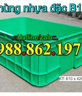 Hình ảnh: Thùng nhựa đặc B1, thùng nhựa B1, sóng nhựa bít B1, thùng nhựa có nắp B1, hộp nhựa B1, khay nhựa B1