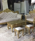Hình ảnh: Sofa tân cổ điển - 7 màu xám lông chuột/sơn vàng đồng