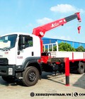 Hình ảnh: Công ty bán xe tải Isuzu FVM34WE4 11 tấn gắn cẩu Unic URV804 khung sườn cứng cáp chịu tải