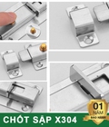 Hình ảnh: Khóa Chốt Sập Inox 304 Cao Cấp - combo 3 bộ