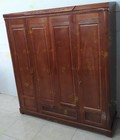 Hình ảnh: Tủ Quần Áo Gỗ Xoan 4 Cánh Mặt Liền 