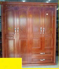 Hình ảnh: Tủ Quần Áo Ốp Xoan 4 Cánh Giá Rẻ 