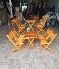 Hình ảnh: Bàn ghế gỗ xếp loại thấp giá rẻ HTT123