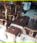 Hình ảnh: Thanh Lý Salon Gỗ Tràm Tay 12 Chạm Đào Giá Rẻ 