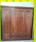Hình ảnh: Thanh Lý Tủ Quần Áo Gỗ Xoan 4 Cánh Mặt Liền Giá Rẻ