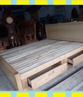 Hình ảnh: Thanh Lý Giường Gỗ Sồi Có Hộc 1m8 x 2m Giá Rẻ 
