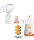 Hình ảnh: Bộ máy hút sữa điện đôi Unimom Minuet và máy tiệt trùng 2 bình cổ rộng Fatz