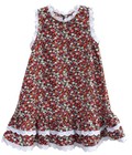 Hình ảnh: Đầm suông họa tiết bông hoa nhỏ phối viền ren cho bé gái HIKARI 8