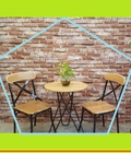 Hình ảnh: Thanh Lý Bộ Bàn Ghế Cafe Chân Sắt Đen Cực Sang 