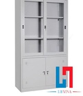 Hình ảnh: Tủ sắt đựng tài liệu văn phòng có 2 cánh kính